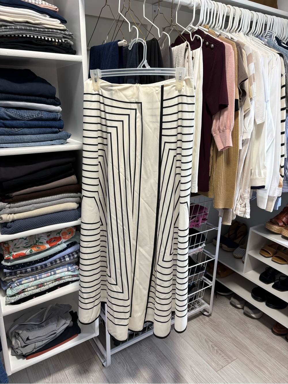 Satin like Maxi Skirt